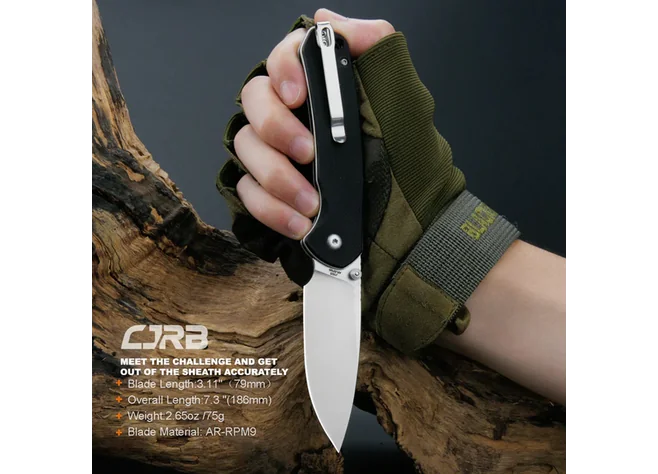 Ніж CJRB Pyrite SW Black Фото 3